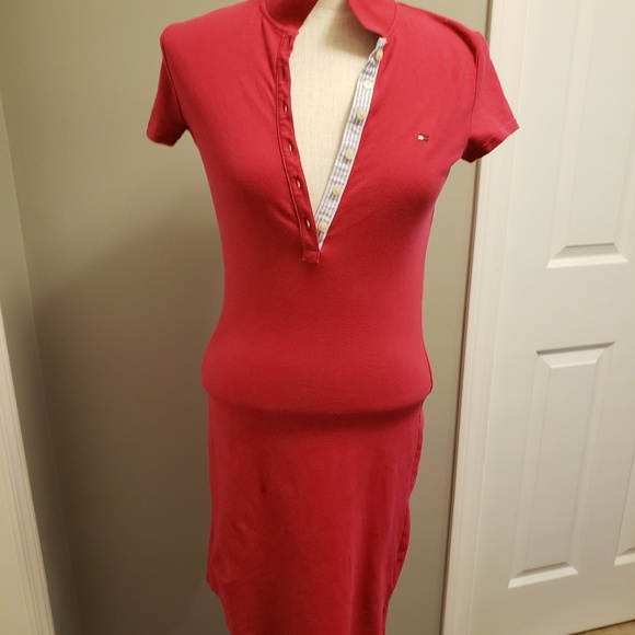 Tommy Hilfiger pink polo dress - Picture 1 of 4